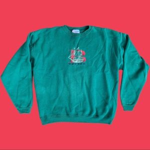 Vintage Embroidered Boston Medium Sweatshirt